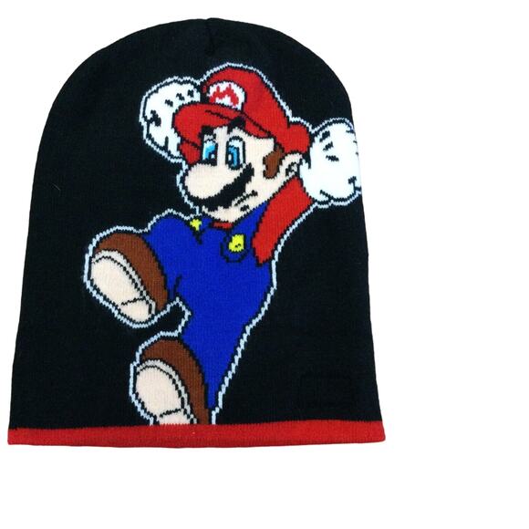 Bioworld Nintendo Super Mario Beanie Hat Knit Cap One Size Fits Teens & Adults - Picture 2 of 4
